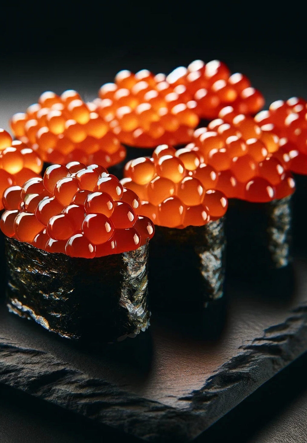 いくらの軍艦のお寿司